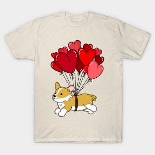 Cute Corgi Valentines Day T-Shirt